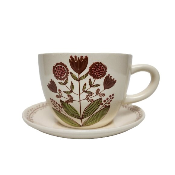 Jen Hewett Tea/Coffee Cup & Saucer Set NEW - Picture 5 of 6